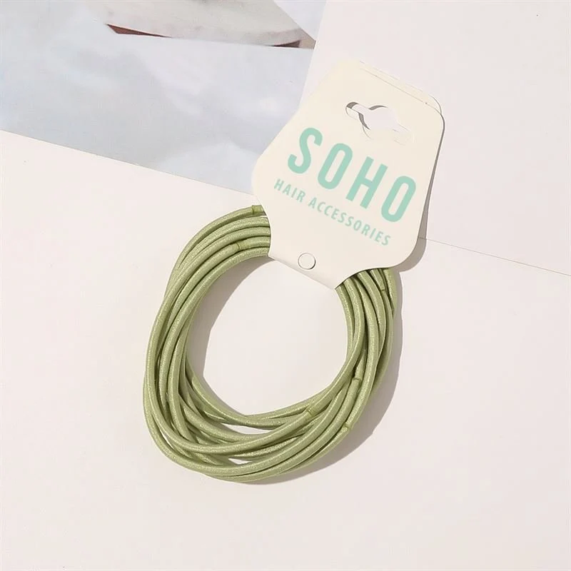 Haargummi SOHO Ellie – Grün, 5 cm