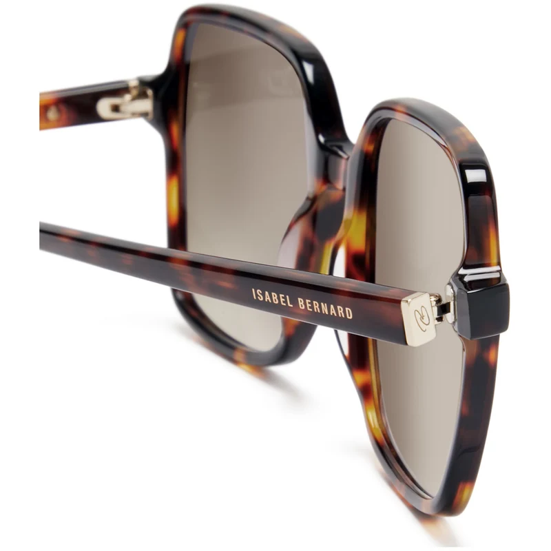 Isabel Bernard La Villette Rene Braun Tortoise Quadratisch Sonnenbrille IB400000-14-14