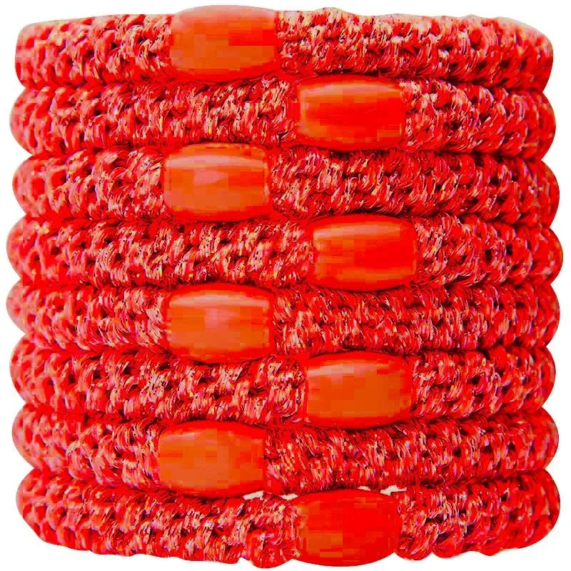 Haargummi – SOHO – Rot – 3er Pack