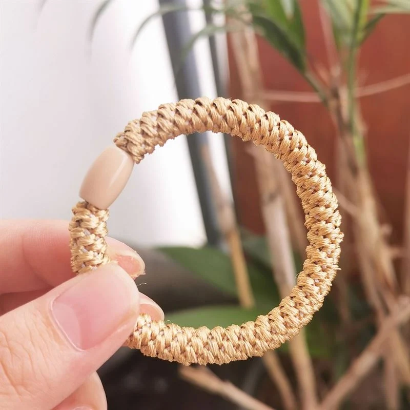 SOHO Haargummi – beige, 3er Pack