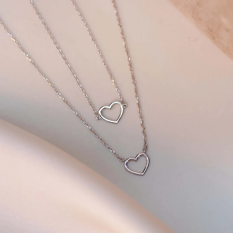 Isabel Bernard Cadeau d'Isabel 14 Karat | Weißgold Halskette und Armband Geschenksets IB90059