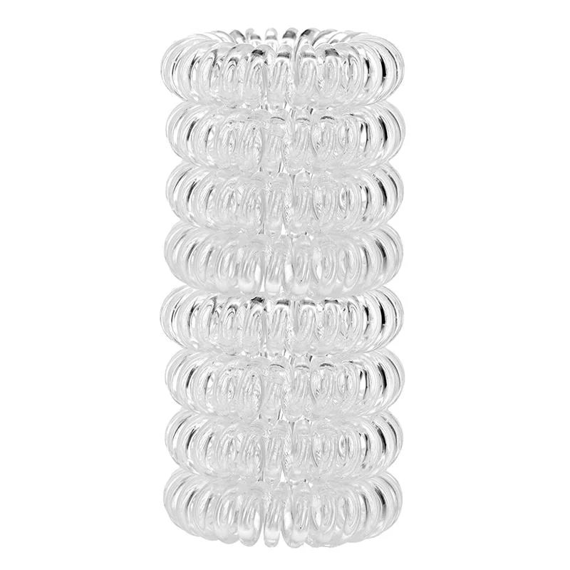 Spiralspange – Crystal transparent – 8er Pack SOHO