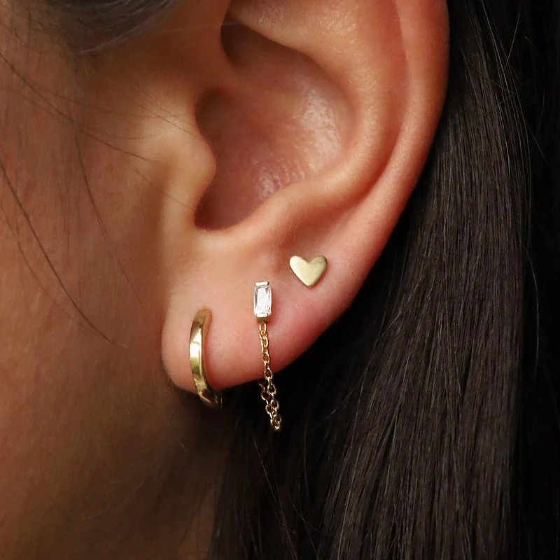 Karma 925 Sterling Silberen Goldfarbene The Fave Earparty EPV10GP
