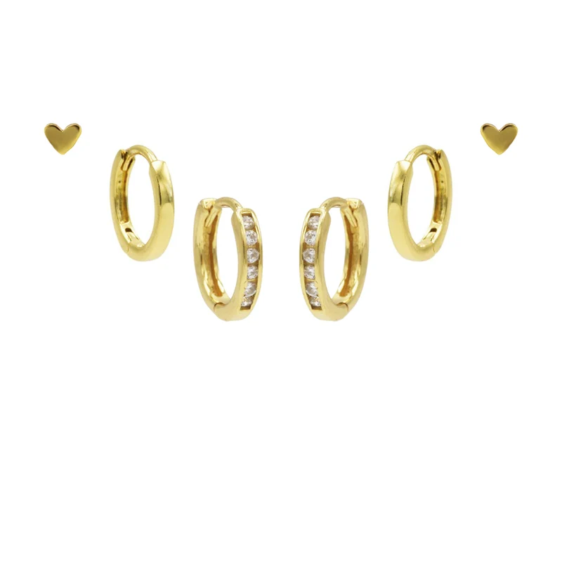 Karma 925 Sterling Silberen Goldfarbene You Rock Earparty EPV01GP