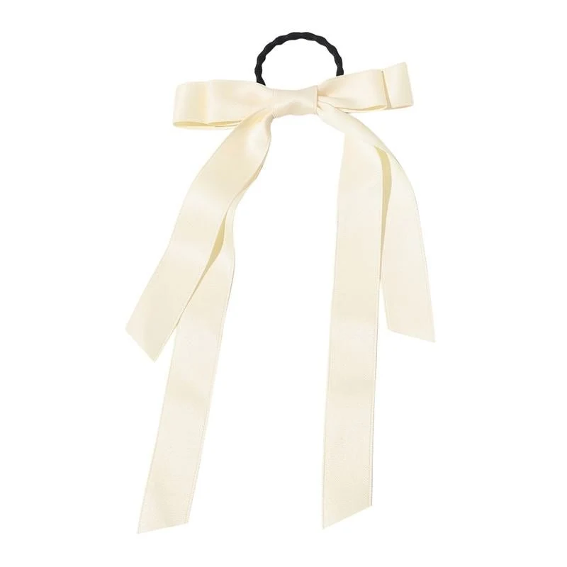 Haargummi mit Schleife – SOHO Alma – Creme