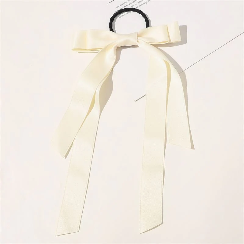 Haargummi mit Schleife – SOHO Alma – Creme