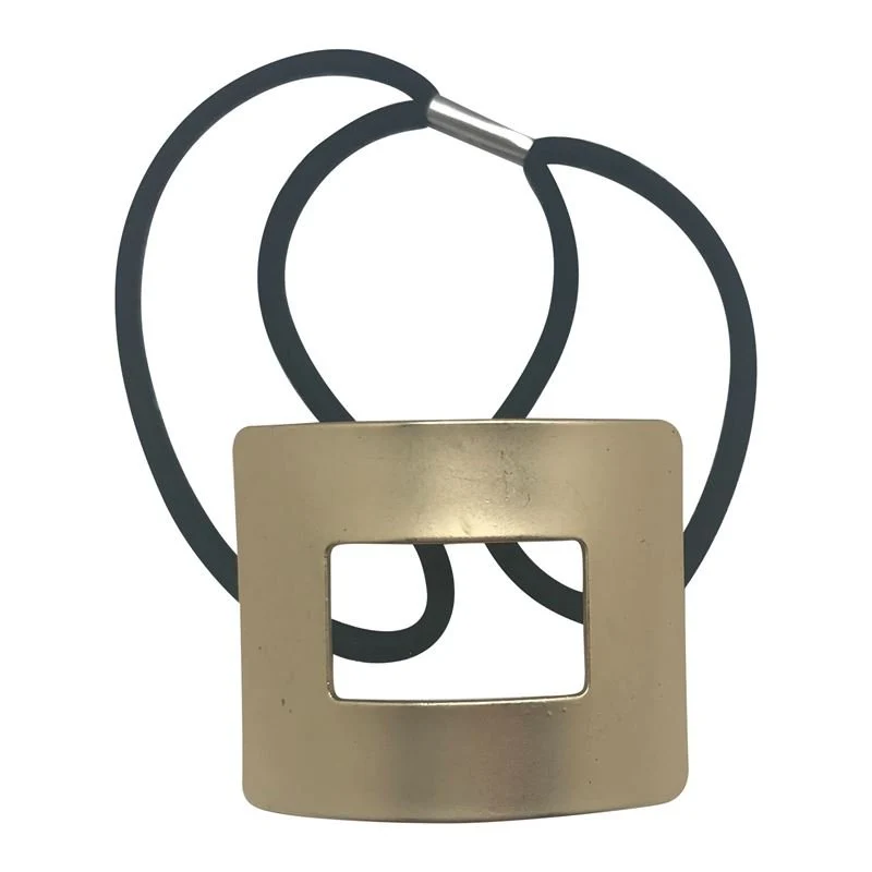 Haargummi SOHO Frame – goldfarben Metall