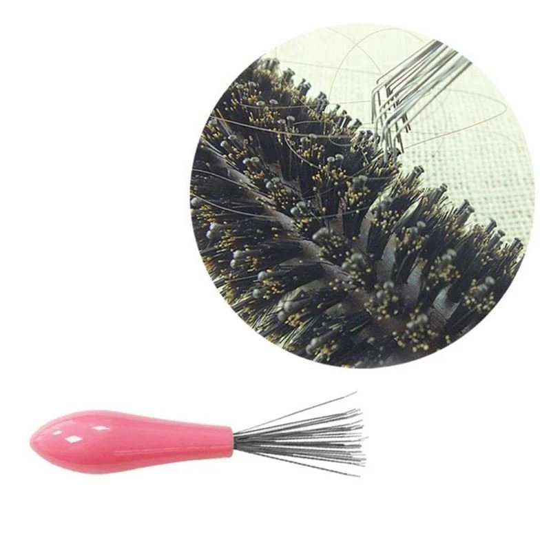 Haarbürstenreiniger in Pink