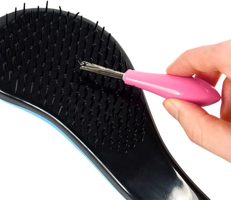 Haarbürstenreiniger in Pink