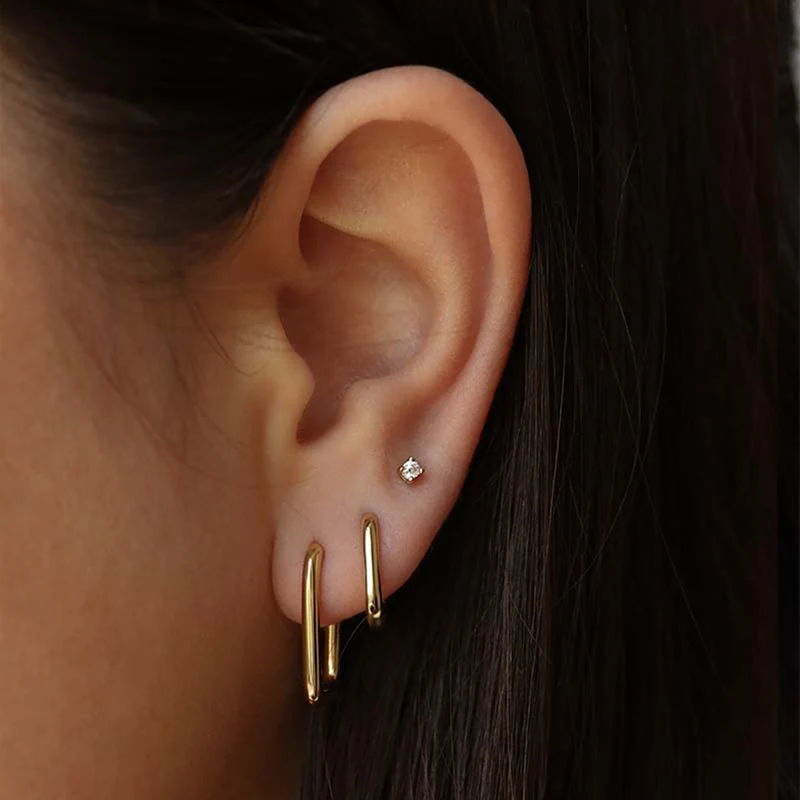Karma 925 Sterling Silberen Goldfarbene Sun Kissed Earparty EPV06GP