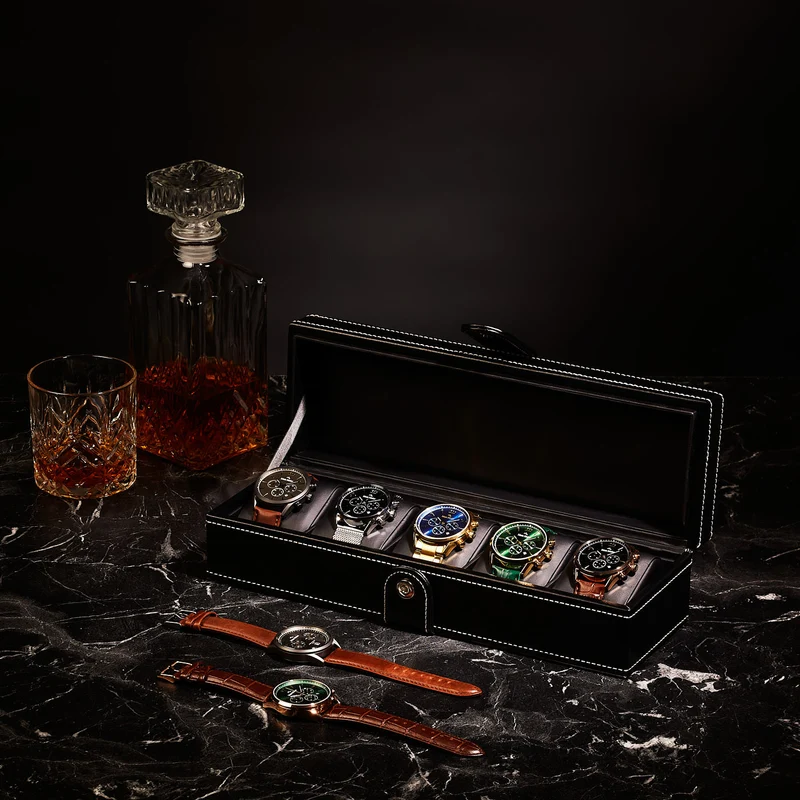 Mats Meier Mont Fort herren Uhrenbox Schwarz MM-Watchbox-1907