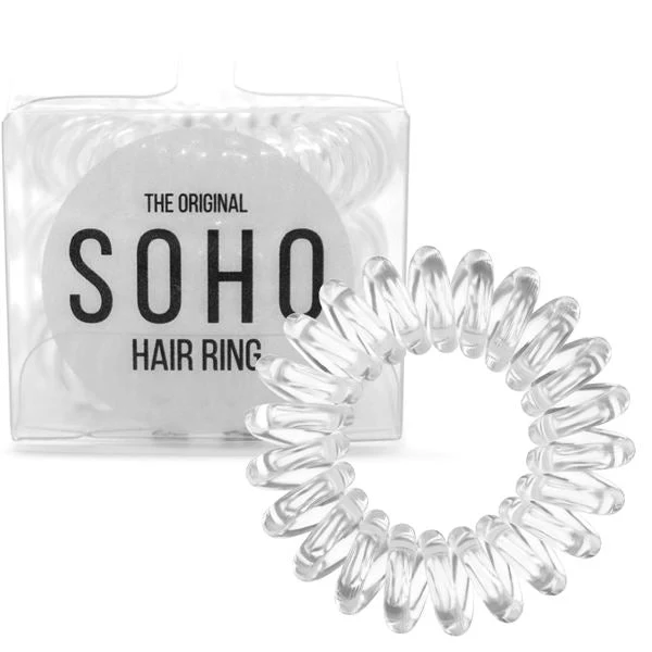 Spiralspange – SOHO Haargummi klar – 3er Pack