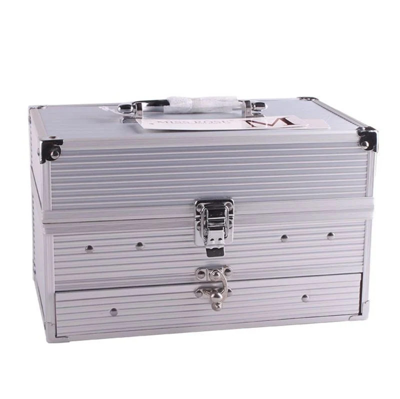 Multifunktionale Make-up-Box aus Aluminium von Miss Rose
