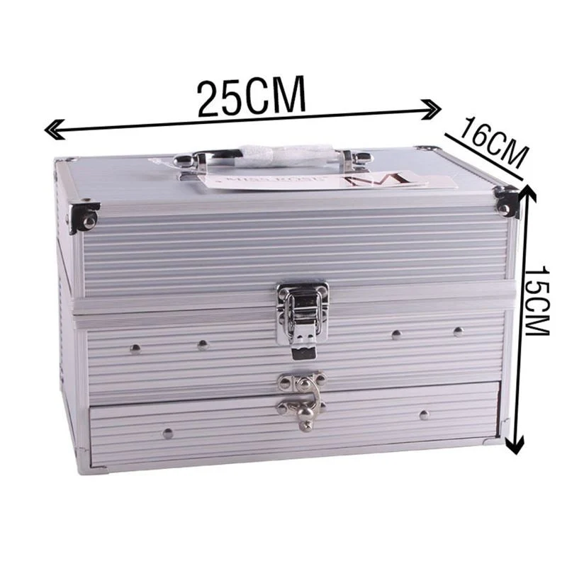 Multifunktionale Make-up-Box aus Aluminium von Miss Rose