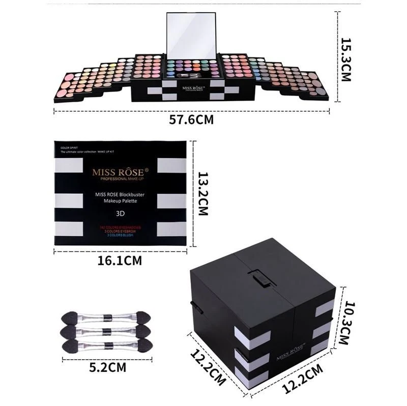 Make-up Palette – Miss Rose Blockbuster 3D Kit 148 Farben
