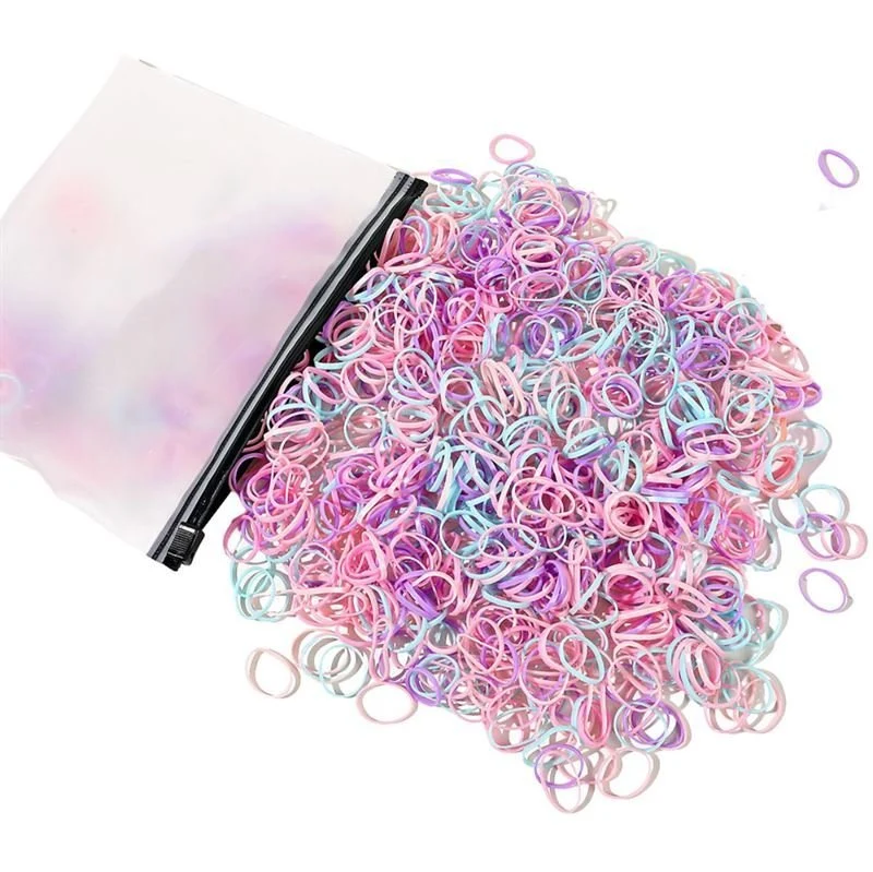 SOHO Adin Snag Free Haargummis, 1000 Stück - Magic Purple