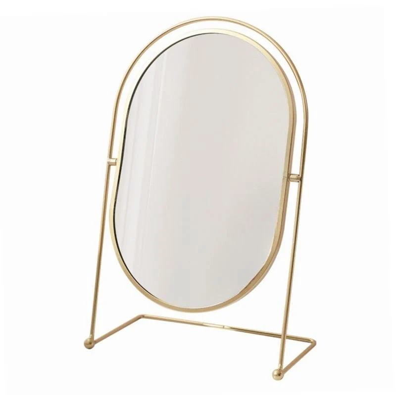 UNIQ Ovaler Lux Tischspiegel - Gold