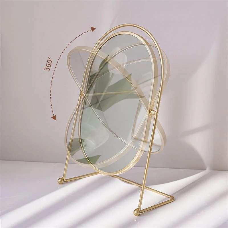 UNIQ Ovaler Lux Tischspiegel - Schwarz