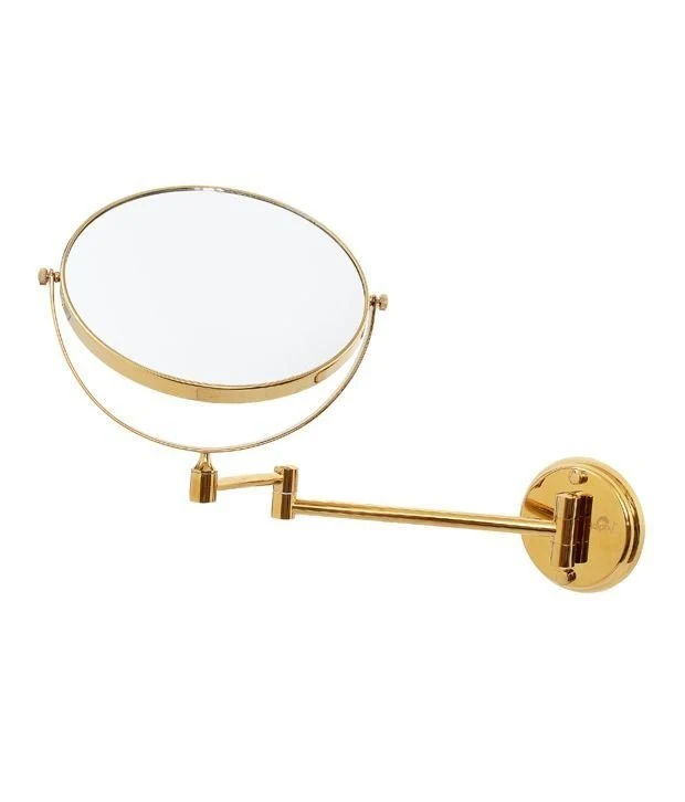 Schminkspiegel Wand – 10x Vergrößerung – goldfarben – UNIQ