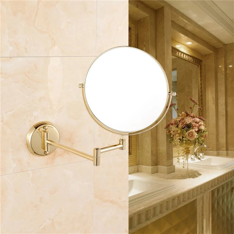 Schminkspiegel Wand – 10x Vergrößerung – goldfarben – UNIQ