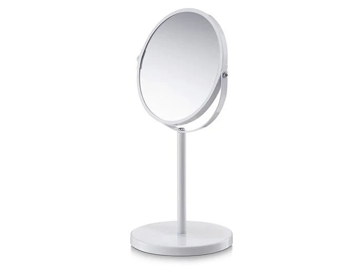 Schminkspiegel mit Standfuß – UNIQ Weiß 19 cm