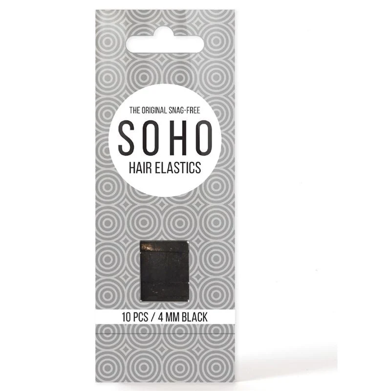 Haargummi – SOHO 10er Pack Schwarz