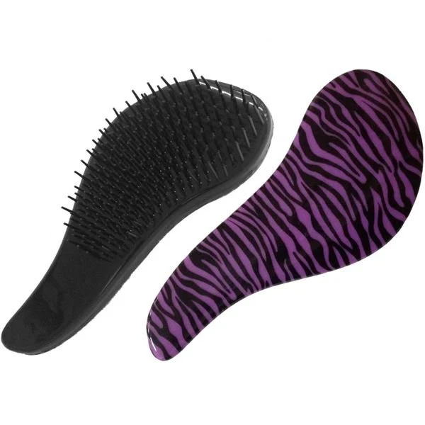 Detangler Haarbürste Entwirrbürste - Lila Zebra
