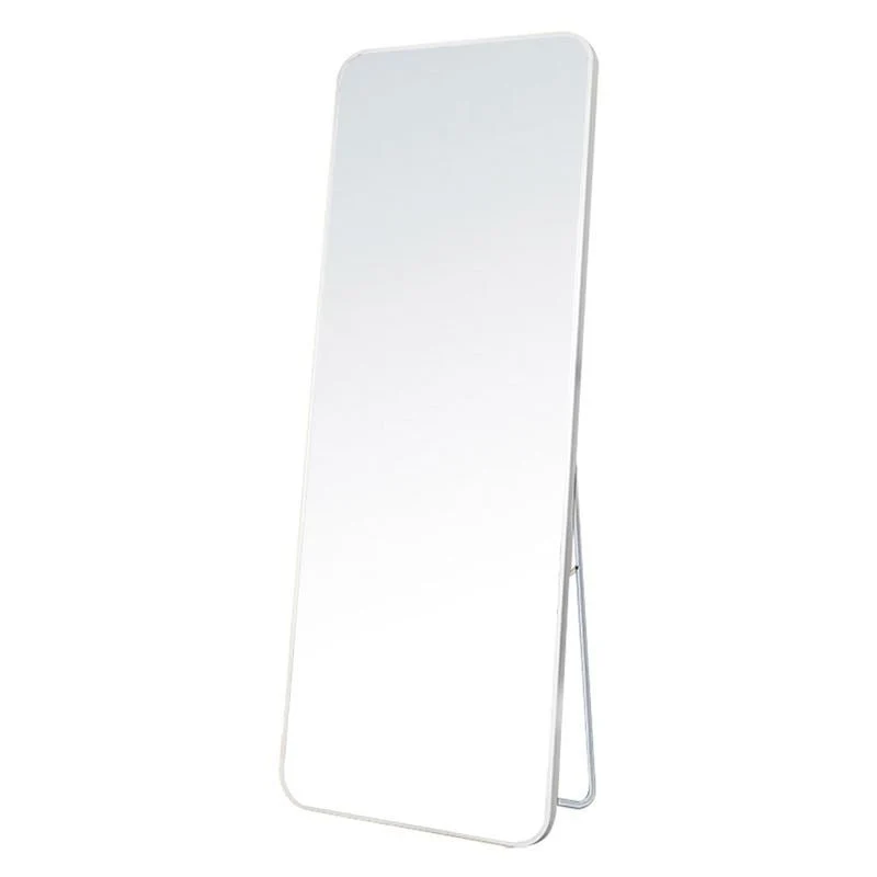UNIQ Replica Wandspiegel/Bodenspiegel in Aluminium/Glas, 80x180 cm - Weiß