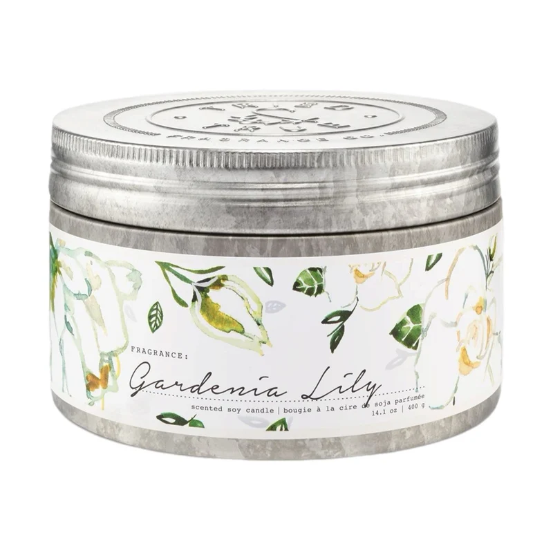 Tried & True Large Tin Candle: Gardenia Lily
