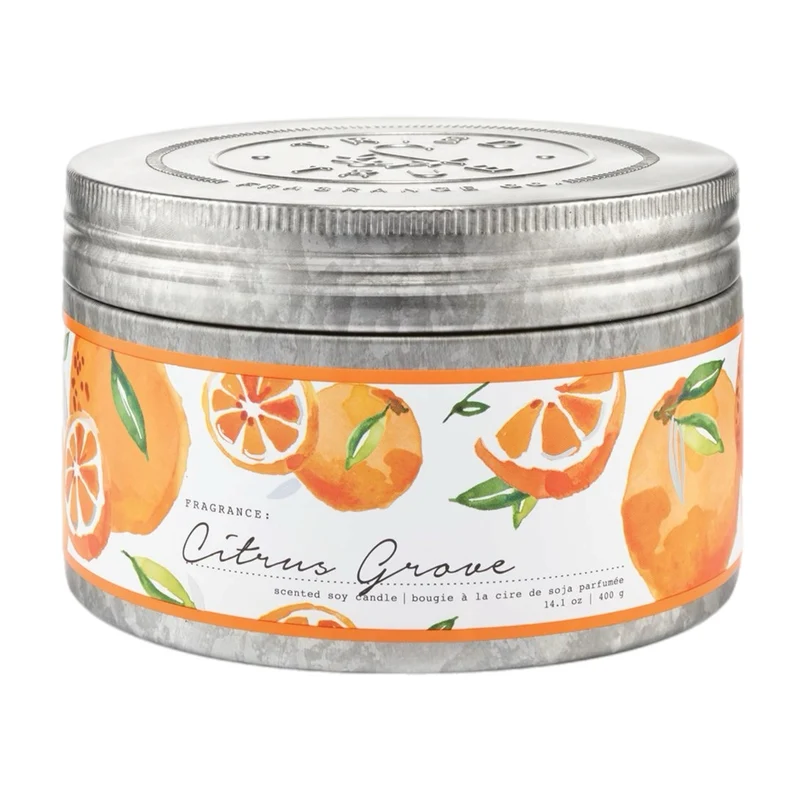 Tried & True Large Tin Candle: Citrus Grove