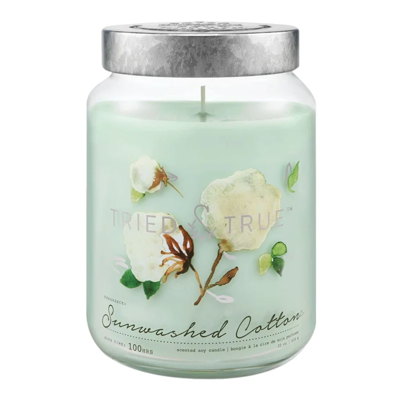 Tried & True Large Jar Candle: Sunwashed Cotton