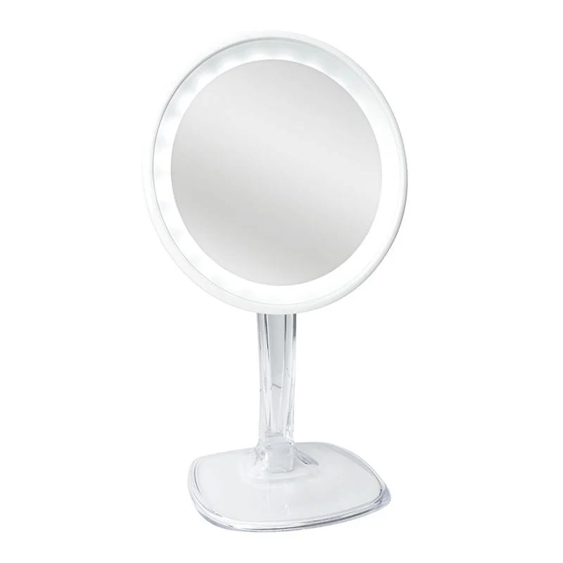 UNIQ Schminkspiegel – LED Halo Licht – 10x Vergrößerung – Weiß