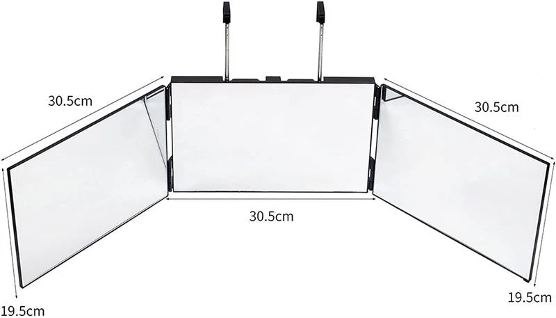 UNIQ 360° faltbarer Schminkspiegel zum Aufhängen – 3-fach (Hanging Mirror)