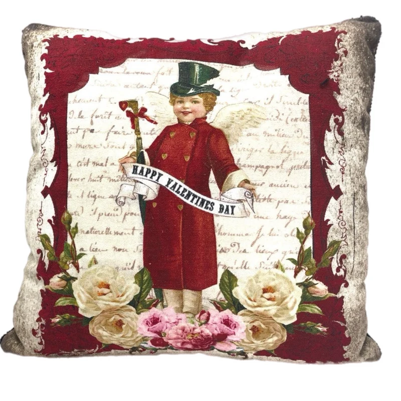 Happy Valentine's Day Cupid Pillow