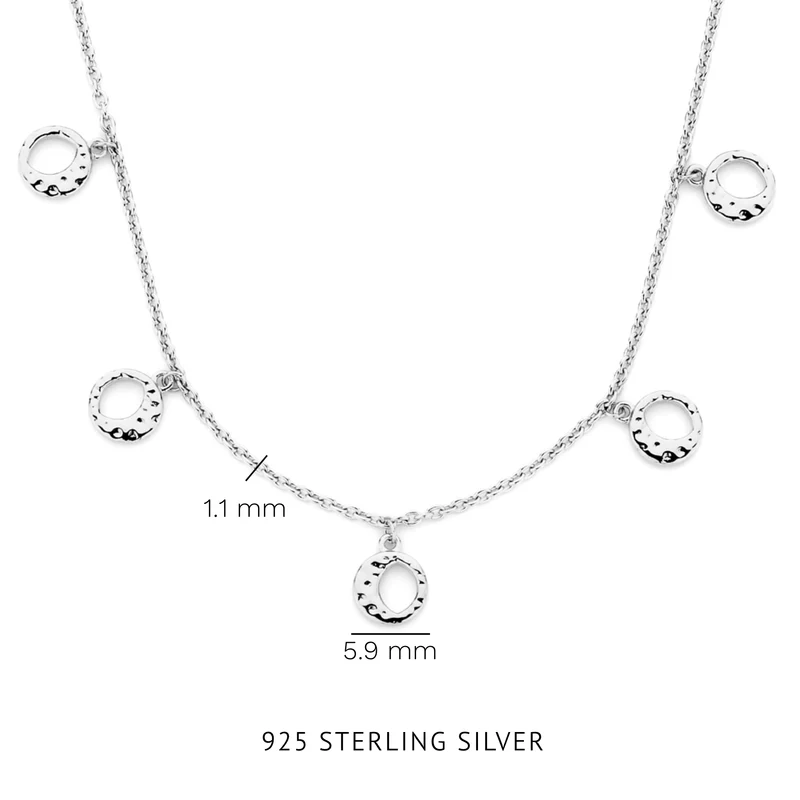 Violet Hamden Luna 925 Sterling Silberne Halskette mit Monden VH340033