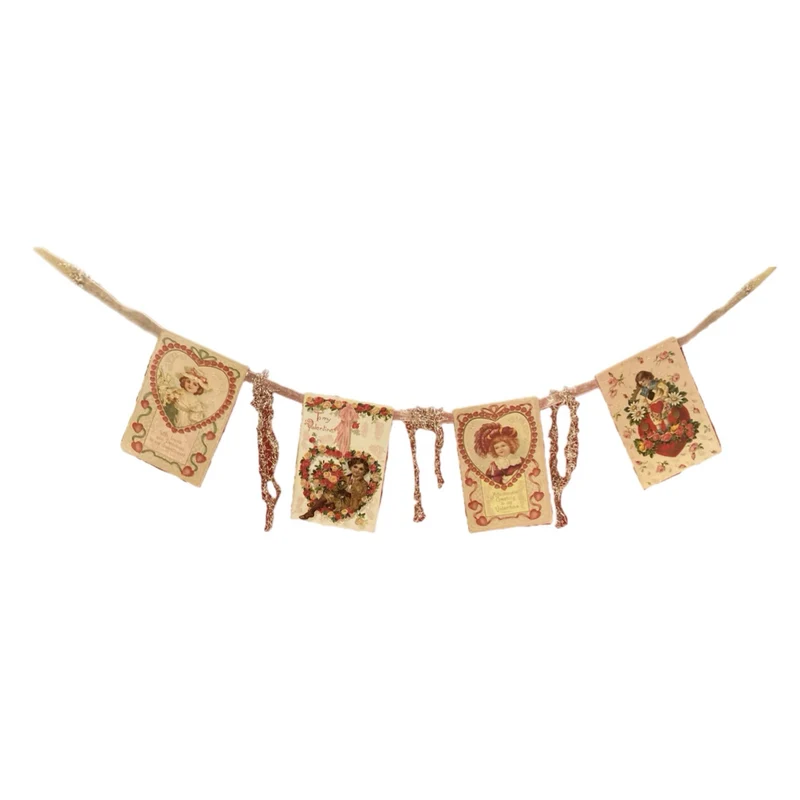 Valentine's Postcard Garland
