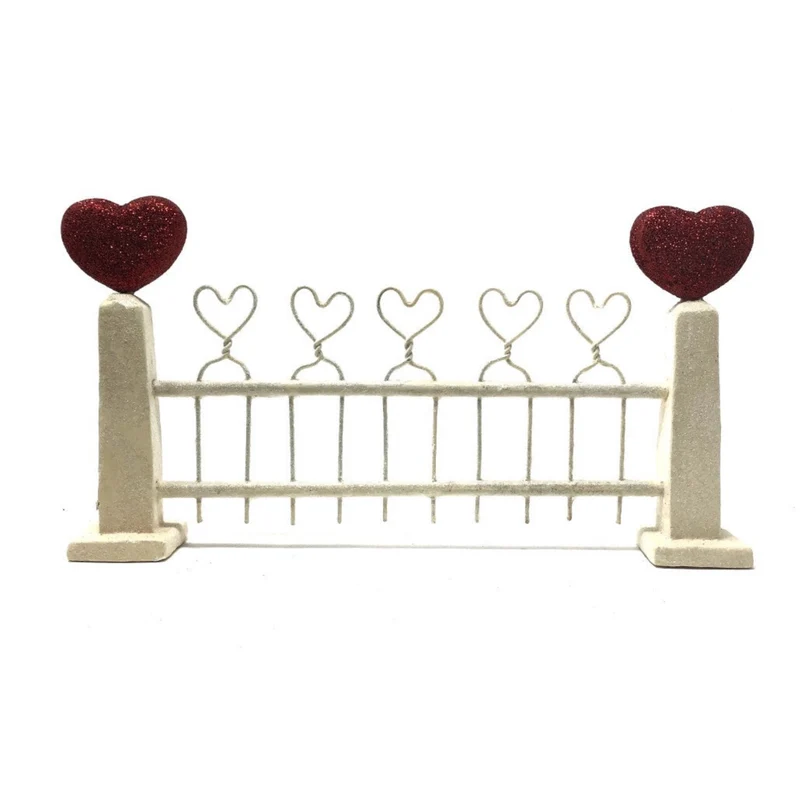 Valentine's Fence Figurine