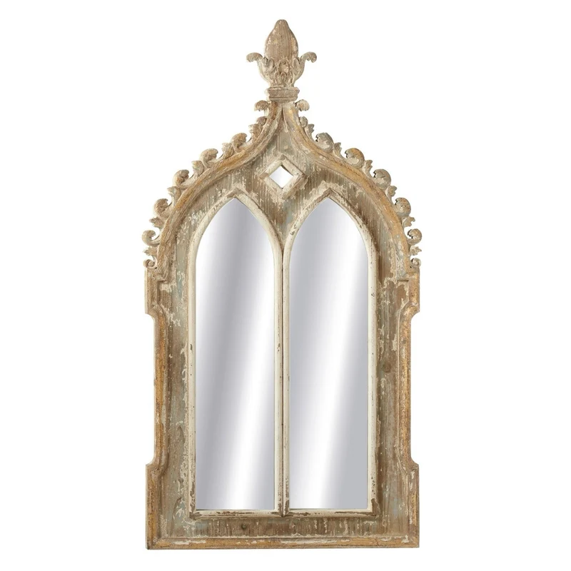 Distressed Arched Wall Mirror