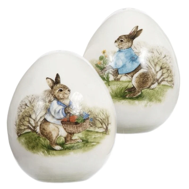 Peter Rabbit Egg Salt & Pepper, Set Of 2
