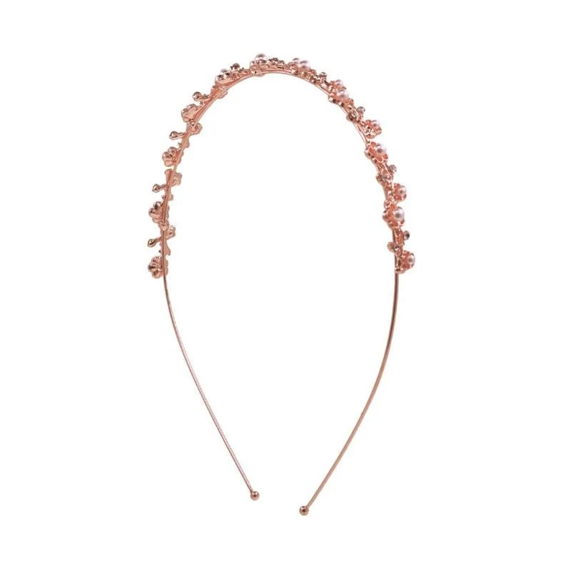 SOHO Haarreif – Rose goldfarben mit Strass