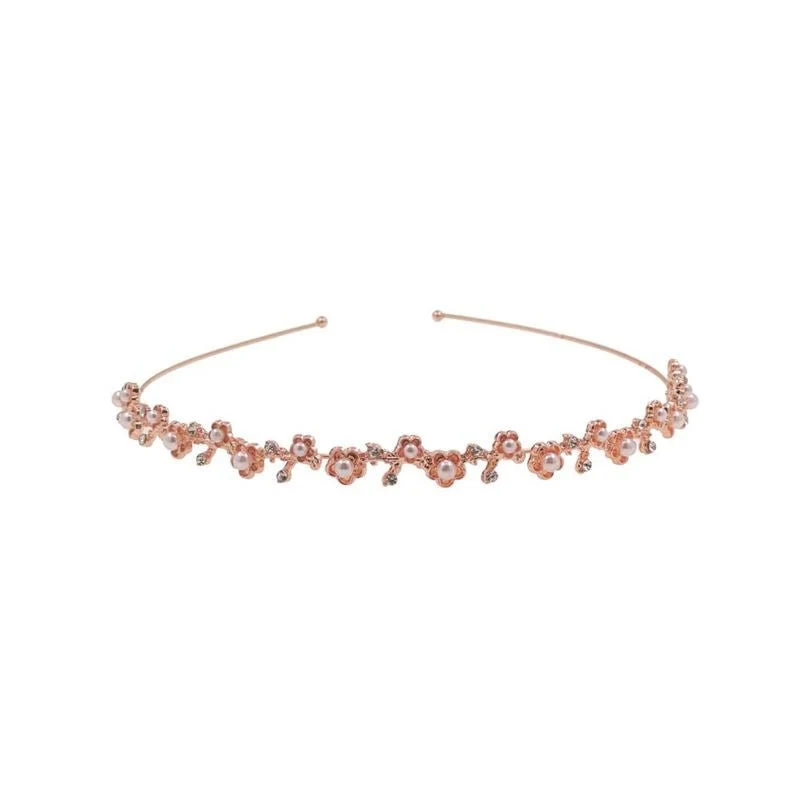 SOHO Haarreif – Rose goldfarben mit Strass