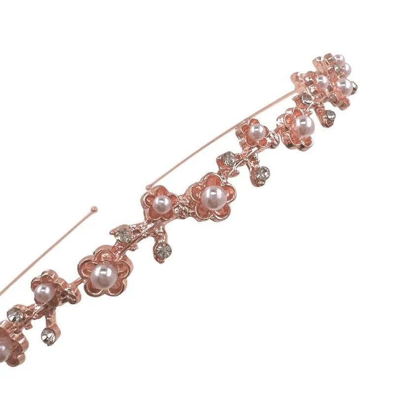 SOHO Haarreif – Rose goldfarben mit Strass