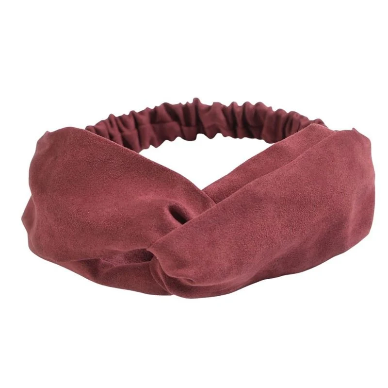Haarreif – Velour in Altrosa