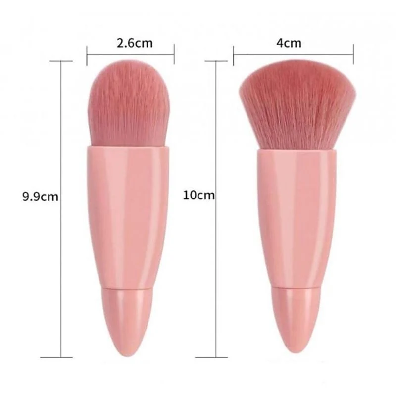 Technique PRO Reise-Make-up-Pinselset mit 5 Pinseln und Spiegel