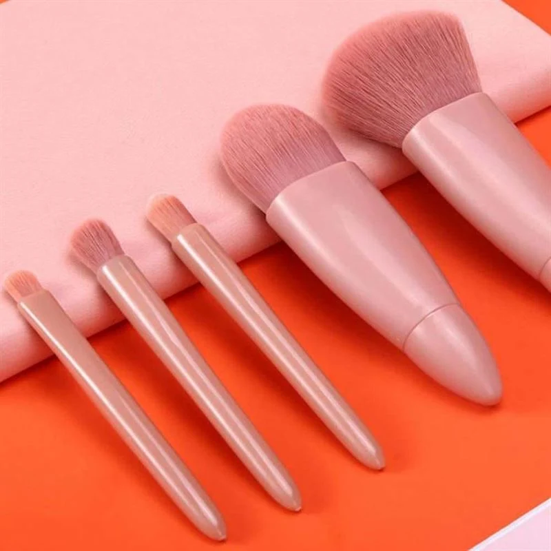 Technique PRO Reise-Make-up-Pinselset mit 5 Pinseln und Spiegel