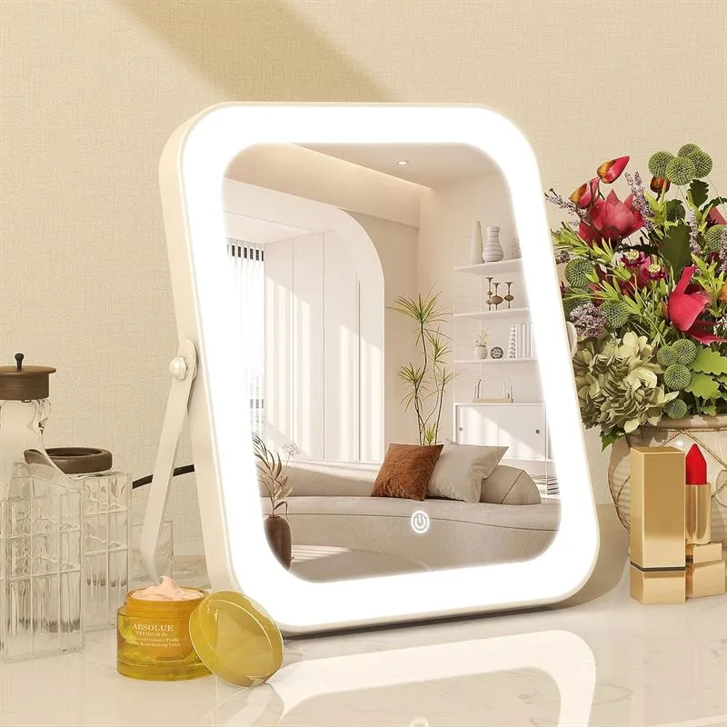 UNIQ Vanity LED-Schminkspiegel mit Smart-Touch-Steuerung und 360°-Drehung