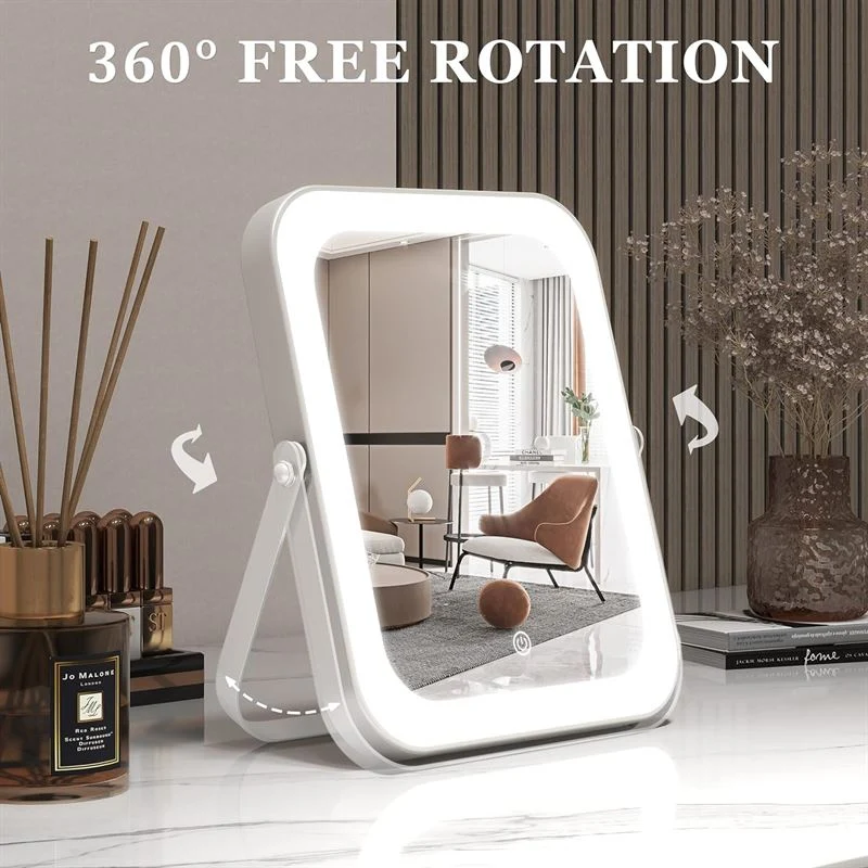 UNIQ Vanity LED-Schminkspiegel mit Smart-Touch-Steuerung und 360°-Drehung
