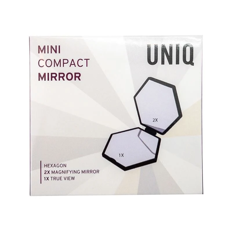Schminkspiegel Mini Hexagon – Schwarz