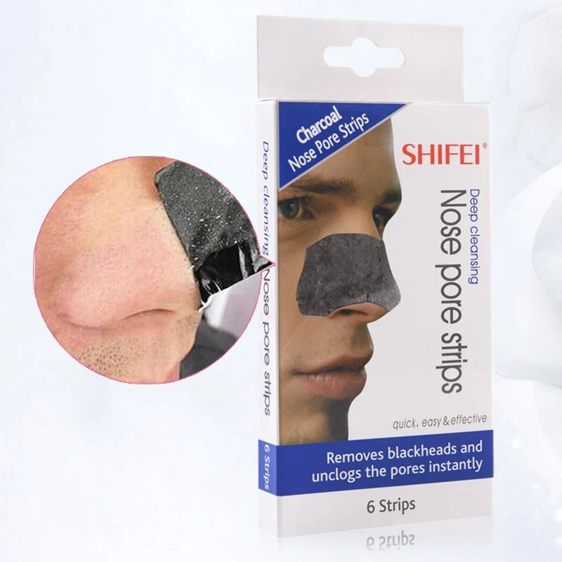 Shifei Aktivkohle Nasenstrips – Tiefenreinigend (6er Pack)