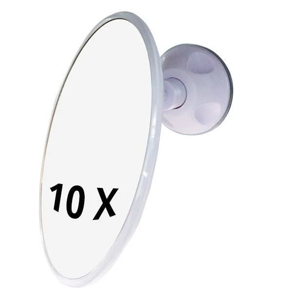 Schminkspiegel – 10x Vergrößerung – UNIQ Weiß